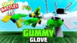 Balloon Popping in Slap Battles (Gummy Glove) | Roblox