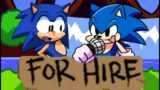 Classic Sonic vs Dorkly Sonic – For Hire HD (Friday Night Funkin)