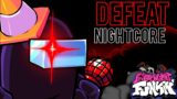 Defeat (Nightcore) | Friday Night Funkin' Vs Black Impostor | Vs Impostor V4