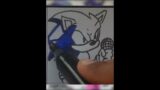 Drawing FRIDAY NIGHT FUNKIN' MODS – SONIC.EXE. 2.0 / Sonic X / Beast #shorts
