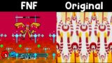 FNF Deaf to All but the Ronald: FNF Mod vs Original Remix [Frame by Frame]