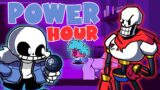 FNF Power Hour But Sans and Papyrus Put The Human To Sleep || FNF Twinsomnia