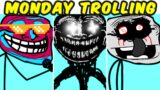 FNF VS TROLLGE VS Monday Trolling V1 VS Trollface | FNF MOD/Creepypasta | Friday Night Funkin