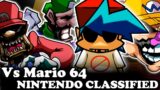 FNF | Vs Mario CLASSIFIED (Mario64) (Nintendo64) | Mods/Hard/Gameplay |