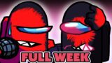 FRIDAY NIGHT FUNKIN' mod EVIL Boyfriend VS Red Impostor FULL WEEK (V4 Remake)