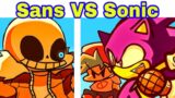 Friday Night Funkin’ Sonic & Sans Showdown | Sonic Vs Sans Indie Cross + Cutscenes (FNF Mod)