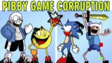 Friday Night Funkin VS PIBBY Mod Game Corruption Glitch x Sans x Pac-Man x Mario (FNF MOD HARD)