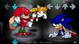 Friday Night Funkin' – Knuckle and Tails Vs. Vocal Catastrophe Sonic (Animation Mods)