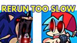 Friday Night Funkin' Sonic.EXE RERUN TOO SLOW / Sonic (FNF Mod/FANMADE + Cover)