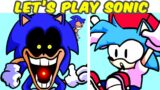Friday Night Funkin' VS Let's Play Sonic VS Sonic EXE (FNF MOD) | Sussy Sonic Mod