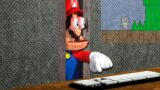 Mario Plays Cat Mario but every time he dies the walls close in