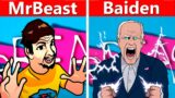 MrBeast Memes Vs Baiden | Attack of the Killer Beast Original Vs FNF