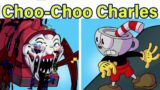 New Pibby CHOO CHOO CHARLES Leaks/Concepts | CUPHEAD VS CHOO CHOO CHARLES (FNF Mod)
