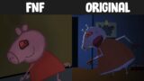 Peppa Pig Original Vs FNF Peppa Pig Mod – Pibby Cartoons