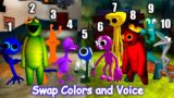 Rainbow Friends Swap Colors and Voice All Phases #2 | Friday Night Funkin Mod