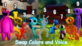 Rainbow Friends Swap Colors and Voice All Phases #3 | Friday Night Funkin Mod