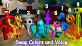 Rainbow Friends Swap Colors and Voice All Phases #4 Friday Night Funkin Mod