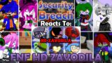 Security Breach Reacts To FNF HD Zavodila | FNAF | Gacha Club