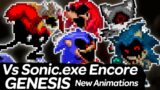 Vs Sonic.exe Genesis Encore with New Animations | Friday Night Funkin'