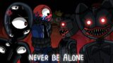 never be alone song / huggy wuggy robo vs raimbow friends (animation)