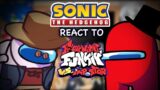 Sonic Characters React To FNF VS IMPOSTER V4 FULL WEEK ( AMONG US ) GCRV PART 8