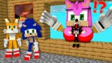 AMY EXE Pranked SONIC EXE vs TAILS in Minecraft FNF in Minecraft Animation Challenge Dodging meme