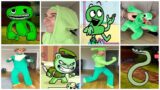 All Green Characters In Real Life Vs Friday Night Funkin