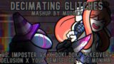 Decimating Glitches |  Delusion X Your Demise | Grey Vs Monika | FNF Mashup