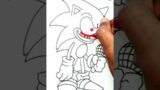 Drawing FNF Sonic.EXE (Friday Night Funkin')
