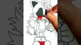 Drawing FNF Tails.EXE (Friday Night Funkin')