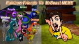 FNF Friends To Your End But MrBeast MEME Sings It | Roblox Rainbow x Attack Of The Killer Beast MOD
