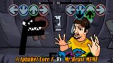 FNF MrBeast Meme x Alphabet Lore F Sings Friend, Coward Song | Attack of the Killer Beast Mod Cover
