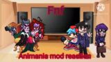 Fnf react to The Animania Mod! (gacha club)