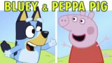 Friday Night Funkin VS Bluey & Peppa Pig x High Effort v2.0! (FNF MOD HARD)