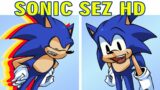 Friday Night Funkin VS Sonic SEZ x HD VERSION (FNF MOD HARD)
