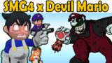 Friday Night Funkin' SMG4 x Devil Mario (FNF Mod/Mario/Super Mario)