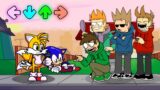 Friday Night Funkin' – Tails Sonic Vs. Tord, Tom, Edd and Matt Eddsworld (FNF Mod)