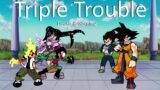 Friday Night Funkin' – Triple Trouble But Pibby Bugs, Ben 10 And Robin Vs Vegeta And Goku (My Cover)