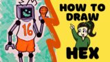 HOW TO DRAW – Hex (Friday Night Funkin')
