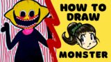 HOW TO DRAW – Monster (Friday Night Funkin')