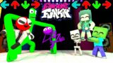 Monster School: Friday Night Funkin' vs Rainbow Friends – Zombie is Trapped | Minecraft Animation