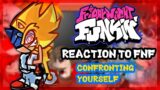 REACTION TO FNF || FRIDAY NIGHT FUNKIN CONFRONTING YOURSELF || FLEETWAY SONIC VS SONIC ||