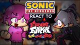 Sonic Characters React To FNF VS IMPOSTER V4 BUT They’re Human // FNF MOD // AMONG US