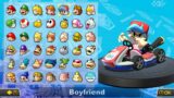 What if you play as Boyfriend (Friday Night Funkin') in Mario Kart 8 Deluxe? (Mushroom Cup) (HD)