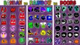 FNF Character Test | Gameplay VS My Playground | ALL Garten of Banban VS Rainbow VS DOORS