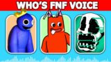 FNF – Guess Character by Their VOICE | Guess The Character | BANBAN , SONIC EXE, RAINBOW FRIENDS…