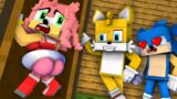 FNF Chibi Sonic and friends Tails Amy Knuckles + Wheel Of Fortune| FNF Sonic exe Minecraft Animation
