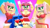 Chibi Sonic EXE and friends Tails Amy Knuckles The Hedgehog | FNF Sonic Minecraft Animation Zero Two