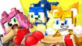 Chibi Sonic and Tails Amy & Wheel Of Fortune | FNF Sonic Minecraft Animation Toca toca toca dance