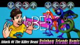 (Drill Remix) Attack Of The Killer Beast But Rainbow Friends Vs MR Beast MEME Sings It | FNF Cover